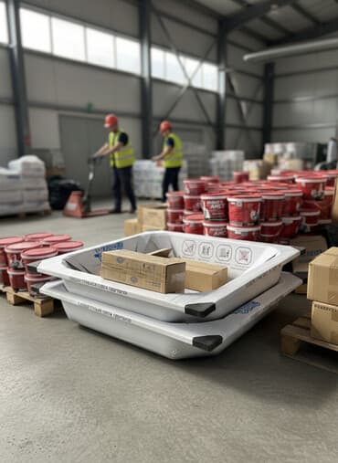 ведро оцинкованное: Поддон Для строительных материалов — 1