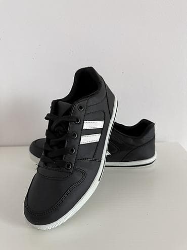 Классические повседневные кеды - Цвет: черный и синий с белыми