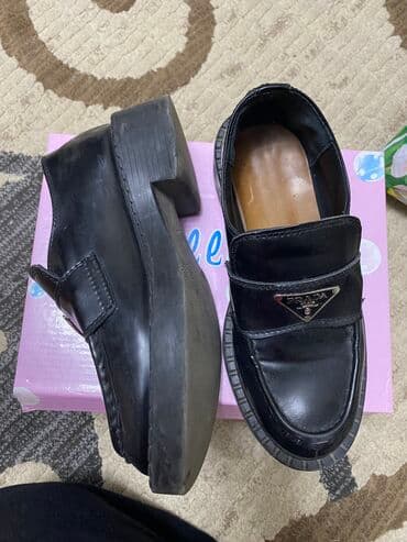 Ковролин: Лоферлер, 36, Prada, Колдонулган, түсү - Кара, Өзү алып кетүү — 2