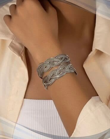 свадебные платья для покрытых: Браслет “цепь” золотистого цвета - Дизайн: крупные звенья-«якорная — 14