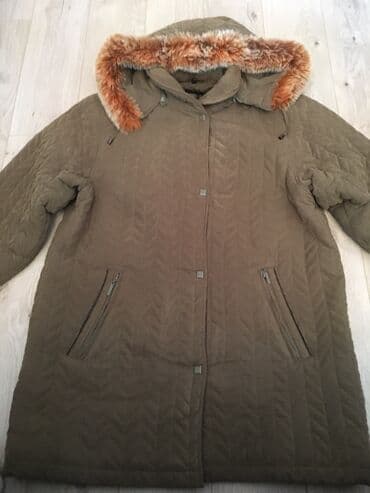 button куртка двухсторонняя: Пуховик, По колено, Корея, Стеганый, С мехом, С капюшоном, 2XL — 1