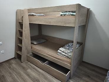 bunk bed: Двухъярусная кровать, С выкатной системой — 2