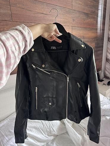 samsung note7: Кожаная куртка, Косуха, Экокожа, Укороченная модель, XS, Стандарт — 1