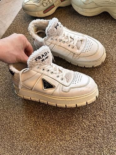 оригинал кроссы: Мужские кроссовки, 37, 38, Gucci, Б/у, цвет - Бежевый — 3