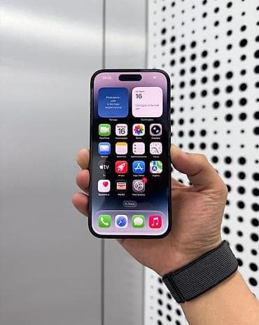 apple watch 3 цена бишкек: IPhone 14 Pro, Колдонулган, 128 ГБ, Jet Black, Коргоочу айнек, Каптама, Бөлүп төлөө менен, 82 % — 2