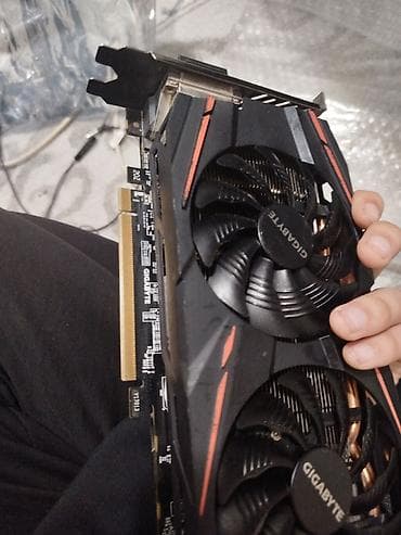 Видеокарта, Б/у, Gigabyte, Radeon RX, 8 ГБ, Для ПК