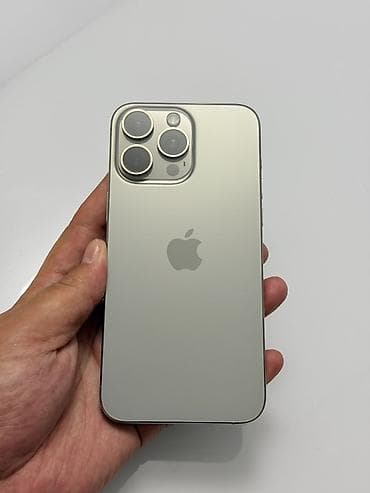 iphone 11: IPhone 15 Pro Max, Б/у, 1 ТБ, Natural Titanium, Кабель, 80 % — 1