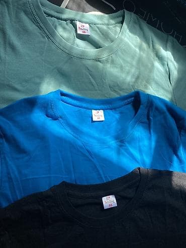 парная одежда: Набор из 3 мужских футболок Sadiq, размер 48 за три футболки 1000 сом — 2