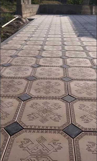 Үй жана бакча: Тротуардык плитка, Квадраттык, Бетондон, Короо учун, Жаңы — 7