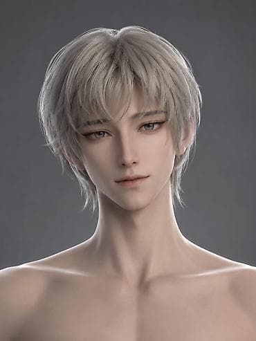 серебряные глаза: 3D-аватар/персонаж для визуальных новелл, игр и анимации - — 1