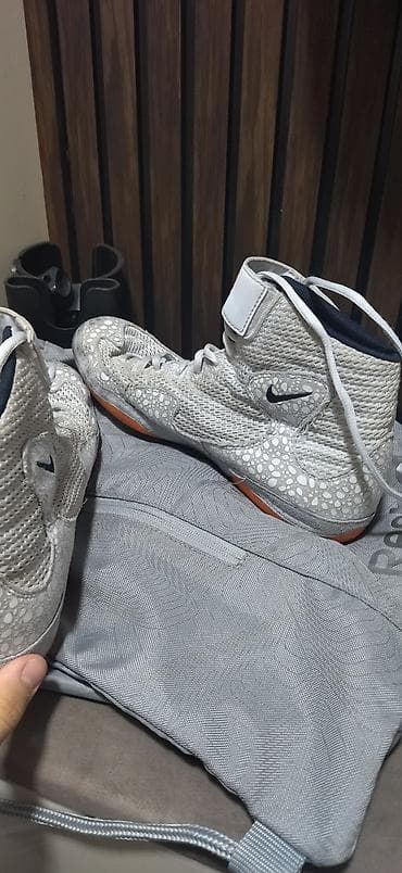 Мужская обувь: Высокие боксерские кроссовки Nike (борцовки/ринг-боты) — 3
