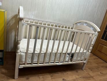 детские кроватки фото и цены: Керебет, Колдонулган, Кыздар үчүн, Балдар үчүн, Матрас, Жыгач, Өзү алып кетүү — 1