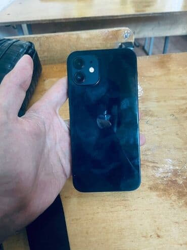 бу 11 айфон: IPhone 12, Колдонулган, 128 ГБ, Black Titanium, Заряддоочу түзүлүш, Коргоочу айнек, Кабель, 79 % — 7