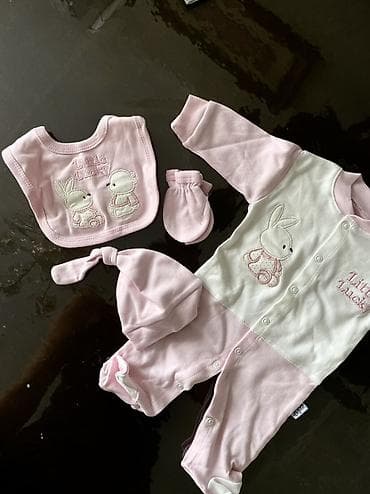 Джинсы и брюки: Комплект, цвет - Розовый, Новый — 3