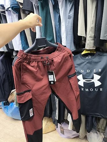 спортивный костюм м: Мужские брюки, Все размеры, Adidas, Новый, цвет - Красный, Бесплатная доставка, Платная доставка, Самовывоз — 3