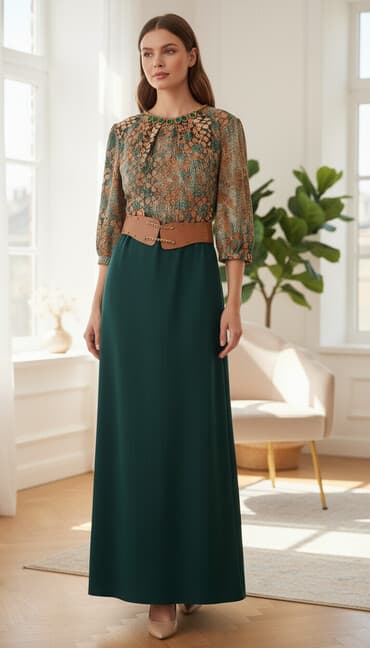 вечерние платья на прокат бишкек: Вечернее платье, Длинная модель, С рукавами, Камни, M — 1