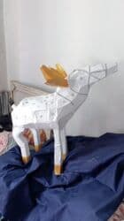 форма санта: Большая декоративная фигура северного оленя (ручная работа — 4