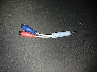 Кабель переходник миниджек 3.5" папа на колокольчики RCA мамы at lalafo.kg Кабель переходник миниджек 3.5" папа на колокольчики RCA мамы