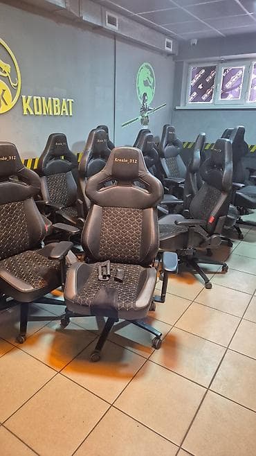 Детская мебель: Игровое кресло, Новый, С колесиками, цвет - Черный, Экокожа — 2