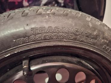 запаска на 570: Колеса в сборе <130 / 70 / R 15, Запаска, Железные, отверстий - 4 — 1