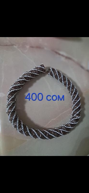 парные ожерелье: Продаю из бисера украшения, колье-воротник 
Работа девочки 10 лет — 3