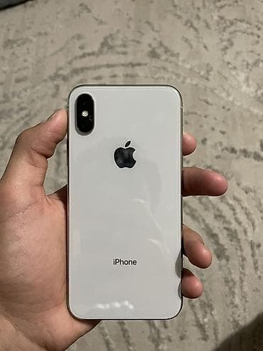 а 10 с: IPhone X, 64 ГБ, Серебристый, 100 % — 2