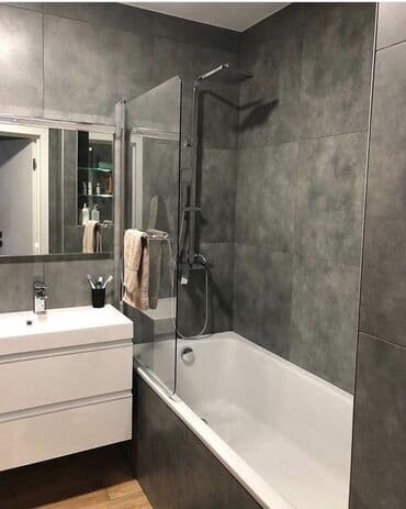 продам квартиру французский квартал бишкек: 1 бөлмө, Душ кабинасы, Жаздык, жууркан-төшөк каптары, Кондиционер — 4
