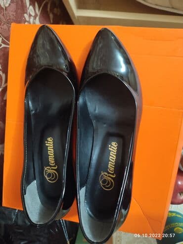 туфли черные с открытым носиком: Туфли размер 38, производство Турция — 4
