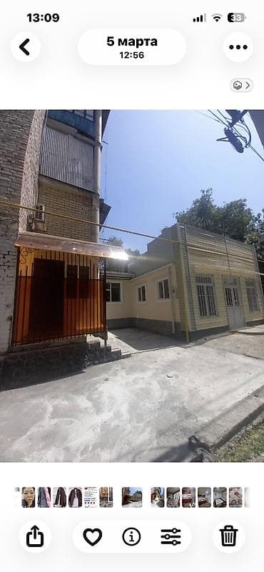 квартиру ош: 3 комнаты, 53 м², Индивидуалка, Индивидуалка, 1 этаж, Дизайнерский ремонт — 1