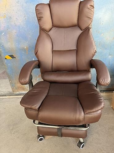 Офис креслолору: Офис креслолор, Дөңгөлөктүү, түсү - Күрөң, Экокожа — 3