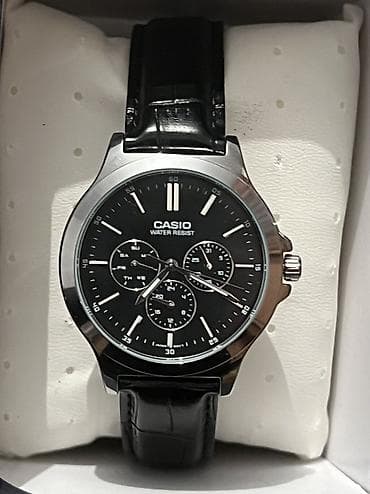 Классические часы часы, Casio, Япония, Водонепроницаемые, Мужские, Новый