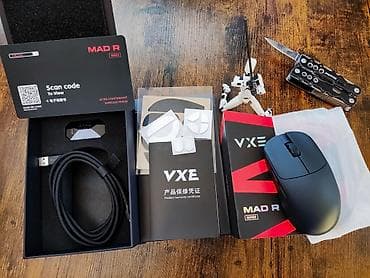 mx keys: Игровая мышь MAD R MAJOR +, 8K/500mAh/PAW3950/42g VXE Продаю игровую — 4