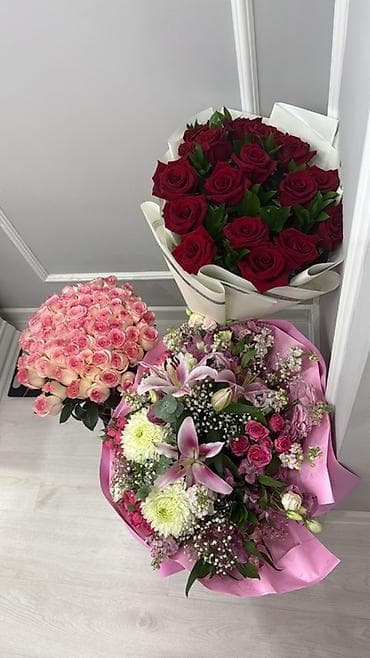 эустома: Авторские букеты от Re Bloom flowers - Классические букеты из красных — 2