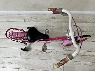 Балдар транспорту: Балдар үчүн велосипед, 2 дөңгөлөктүү, 3 - 4 жаш, Кыз үчүн, Колдонулган — 7