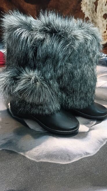 сапоги зимние женские натуральная кожа натуральный мех распродажа: Зимние женские унты с натуральным мехом - Высокие унты с густым — 1