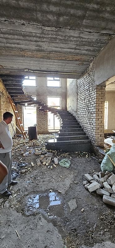 Услуги: Бетонная лестница Для дома, Гарантия, Форма лестницы: Много-маршевая, Стиль: Лофт — 5