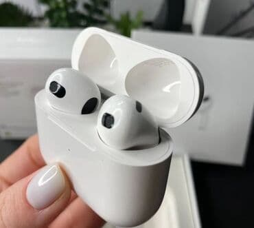 Вкладыши, Apple, Новый, Беспроводные (Bluetooth), Классические