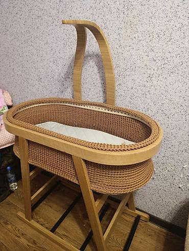 Люлька, Колыбель, Дерево, цвет - Коричневый, Самовывоз