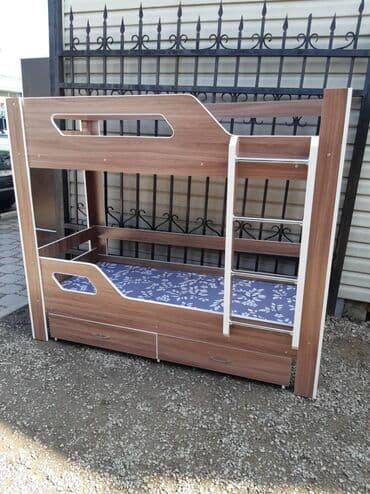 двухъярусные кровати для взрослых в бишкеке: 2х ярусный кровать из российского ламинанта — 2