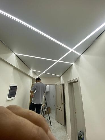 Световые потолочные решения и монтаж - Световые линии в натяжном