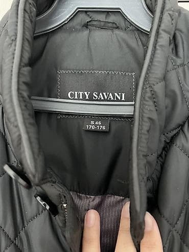 Курткалар: Стеганая мужская куртка City Savani - Цвет: черный/графит - — 5