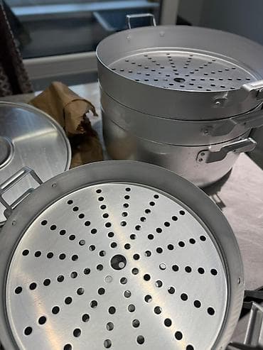 Морозильники: Мантоварка алюминевая Демидовский Самая большая 32 см - 13 л Для — 2