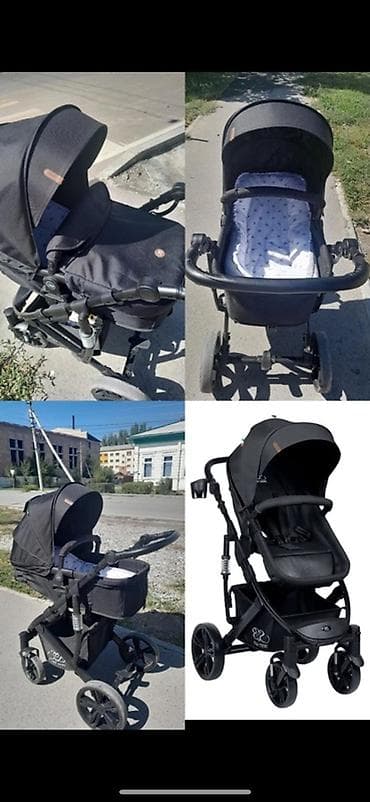 детский мир бишкек коляски: Коляска, цвет - Черный, Б/у — 1