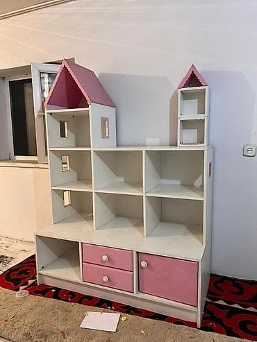 детская мебель 3 в 1: Детский шкаф, Для игрушек, Для девочки, цвет - Белый — 5