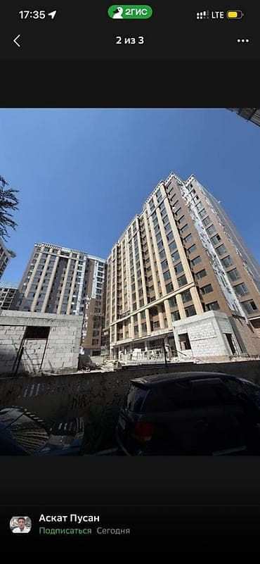 2 комнаты, 66 м², Кок-Жар мкр Элитка, 10 этаж, ПСО (под самоотделку) — 3