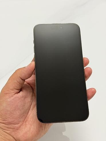 apple mac: IPhone 14 Pro Max, Б/у, 256 ГБ, Black Titanium, Защитное стекло, Чехол, Кабель, 89 % — 9