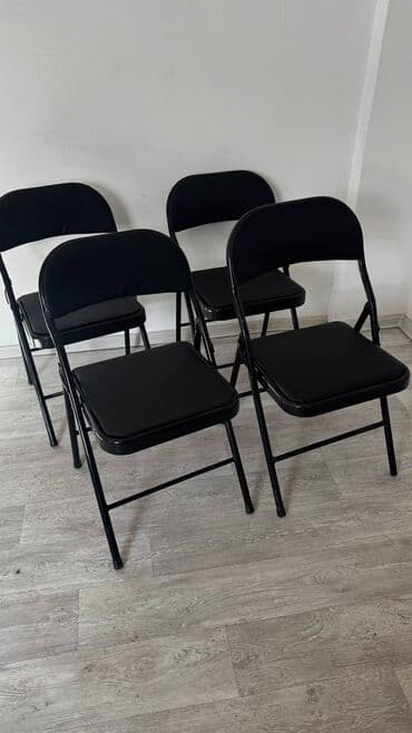 стуля офисные: Кеңсе отургучу, түсү - Кара, Темир — 4