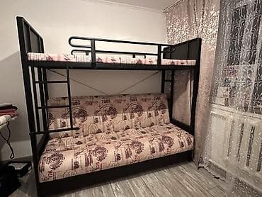 Кровати: Двухъярусная кровать, Б/у, Складная — 2