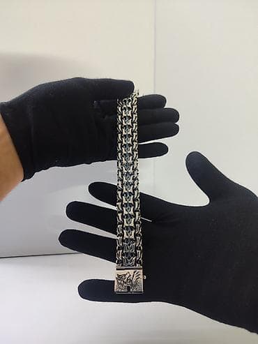 мужская серебро: Ручные плетения Цепи и Браслеты в Наличии и под Заказ Серебро 925-940 — 3