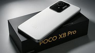 дрифт мобиль: Poco X8 Pro, Новый, 256 ГБ, цвет - Белый, В рассрочку, 2 SIM, 1 SIM, eSIM — 1